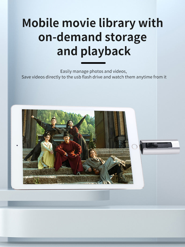 Y75C TYPE C USB Flash Drive OTG 4 IN 1 USB Stick 3.0 128GB Pen Drive 64GB 256GB Pendrive for iPhone 17 16 15 14 13 Memory Disk