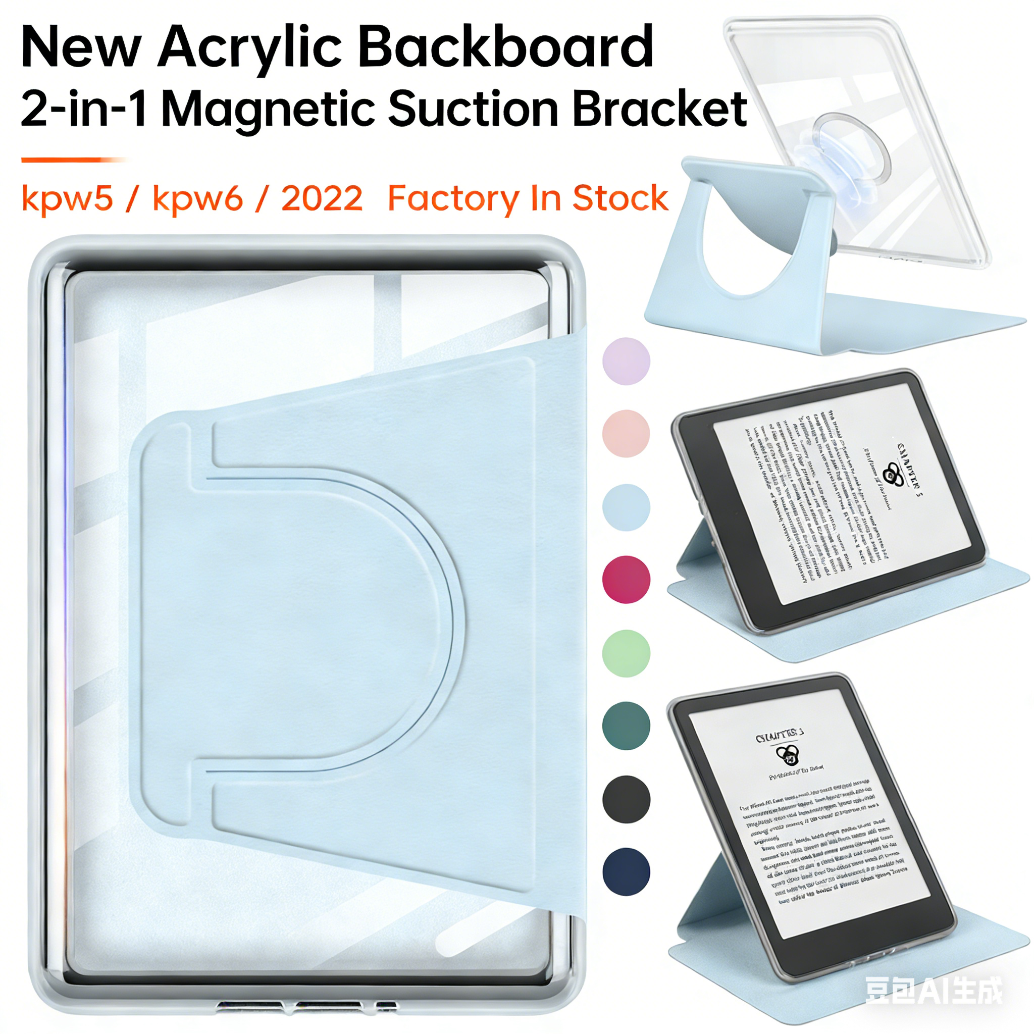 Magnetic Detachable Case for Kindle Paperwhite 12th Gen KPW6/5/4/3/2/1 Fit Kindle Youth Edition Smart Cover