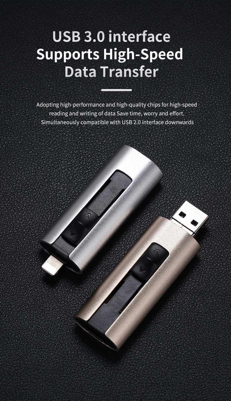 Y75C TYPE C USB Flash Drive OTG 4 IN 1 USB Stick 3.0 128GB Pen Drive 64GB 256GB Pendrive for iPhone 17 16 15 14 13 Memory Disk