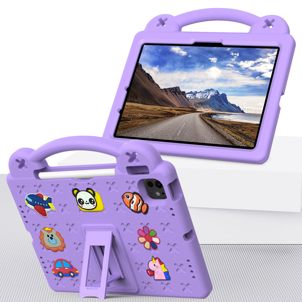 Kids EVA Anti-Fall Proof Cute Bear Tablet Case For iPad 9 Air 10.2 10.5 11 10.9 10 2022 Pro 9.7 12.9 Inch Armor Stand Tablet Case