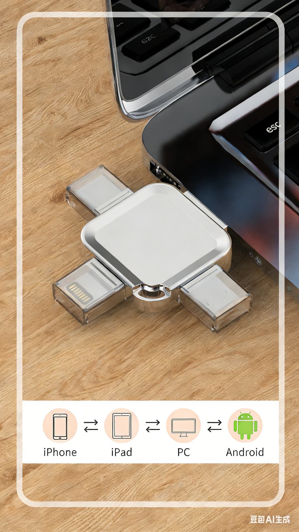 Y65 TYPE C USB Flash Drive OTG 4 IN 1 USB Stick 3.0 128GB Pen Drive 64GB 256GB Pendrive for iPhone 17 16 15 14 13 Memory Disk
