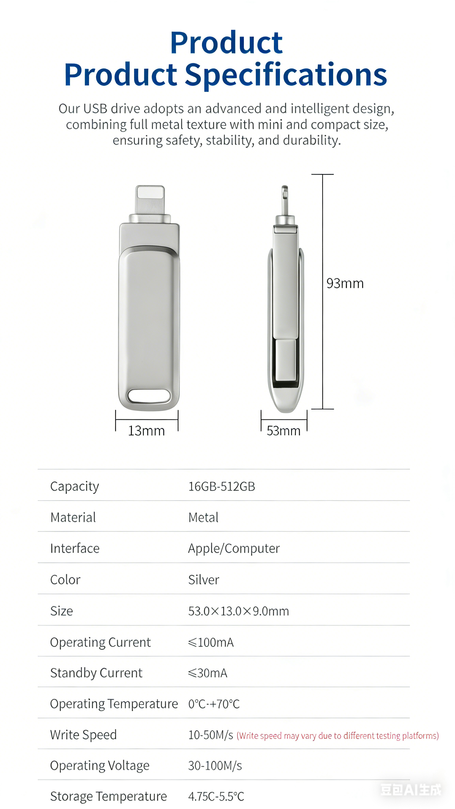 Y60 TYPE C USB Flash Drive OTG 4 IN 1 USB Stick 3.0 128GB Pen Drive 64GB 256GB Pendrive for iPhone 17 16 15 14 13 Memory Disk