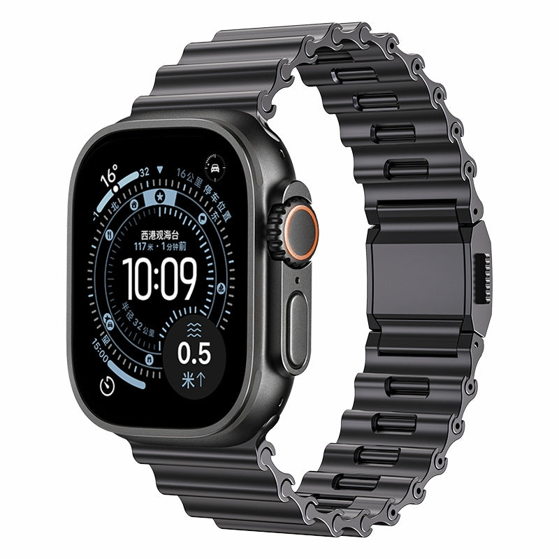Stainless Steel Band for Apple Watch Ultra 3 11 10 9 8 7 6 SE 5 4 Metal Ocean Magnetic Strap for IWatch 42mm 44mm 45mm 46mm 49mm