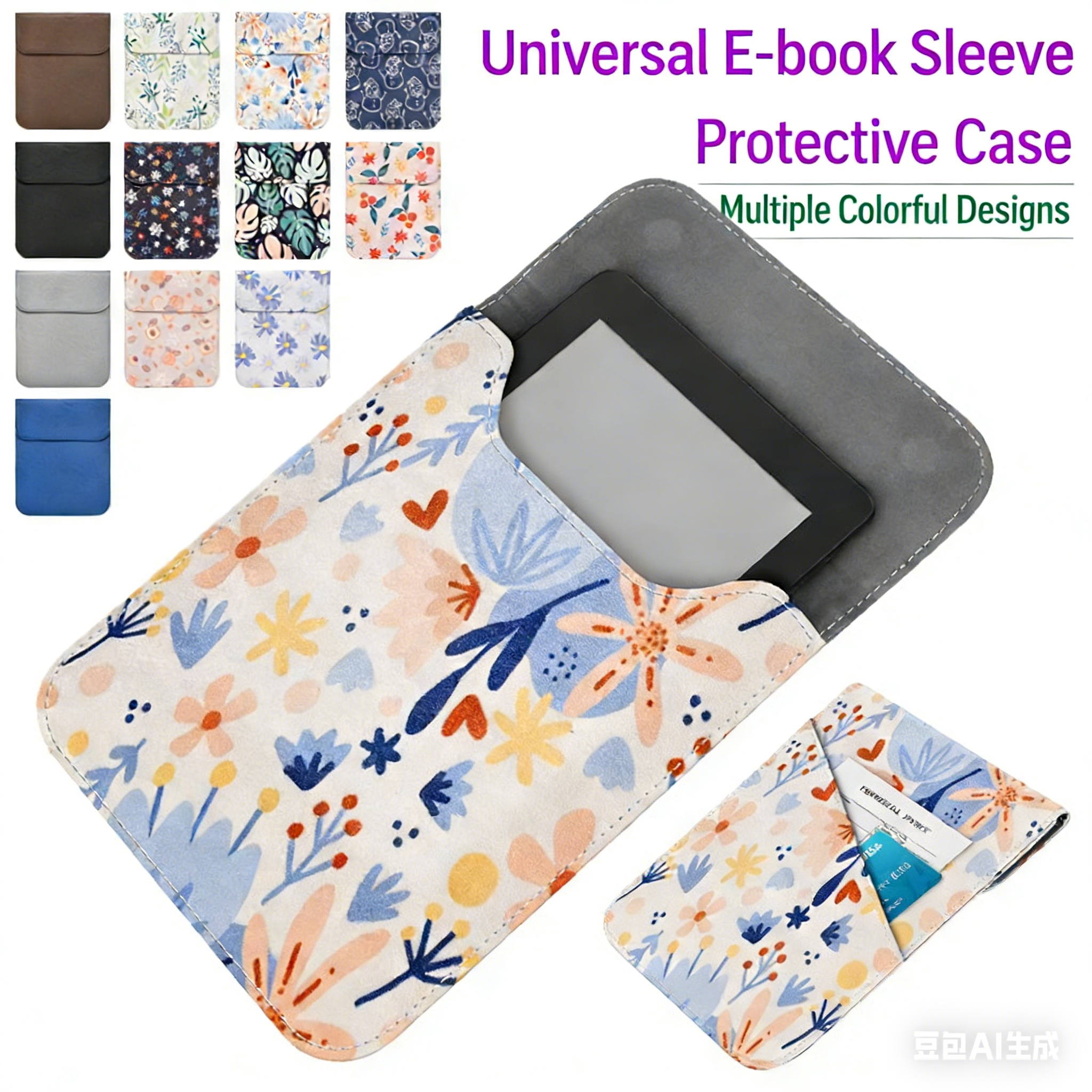 E-Book Sleeve Case For Kindle Kobo E-book Protective Case 6 inch Universal Bag 7 inch E-book Leather Case
