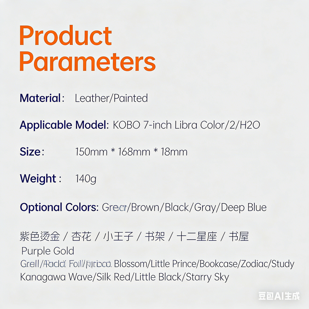 Handheld Stand E-Book Leather Case for Kobo clara colour /Kobo clara BW/2E 6 inch Smart Cover