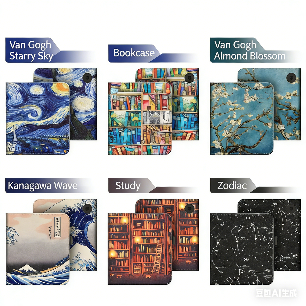 Handheld Stand E-Book Leather Case for Kobo clara colour /Kobo clara BW/2E 6 inch Smart Cover