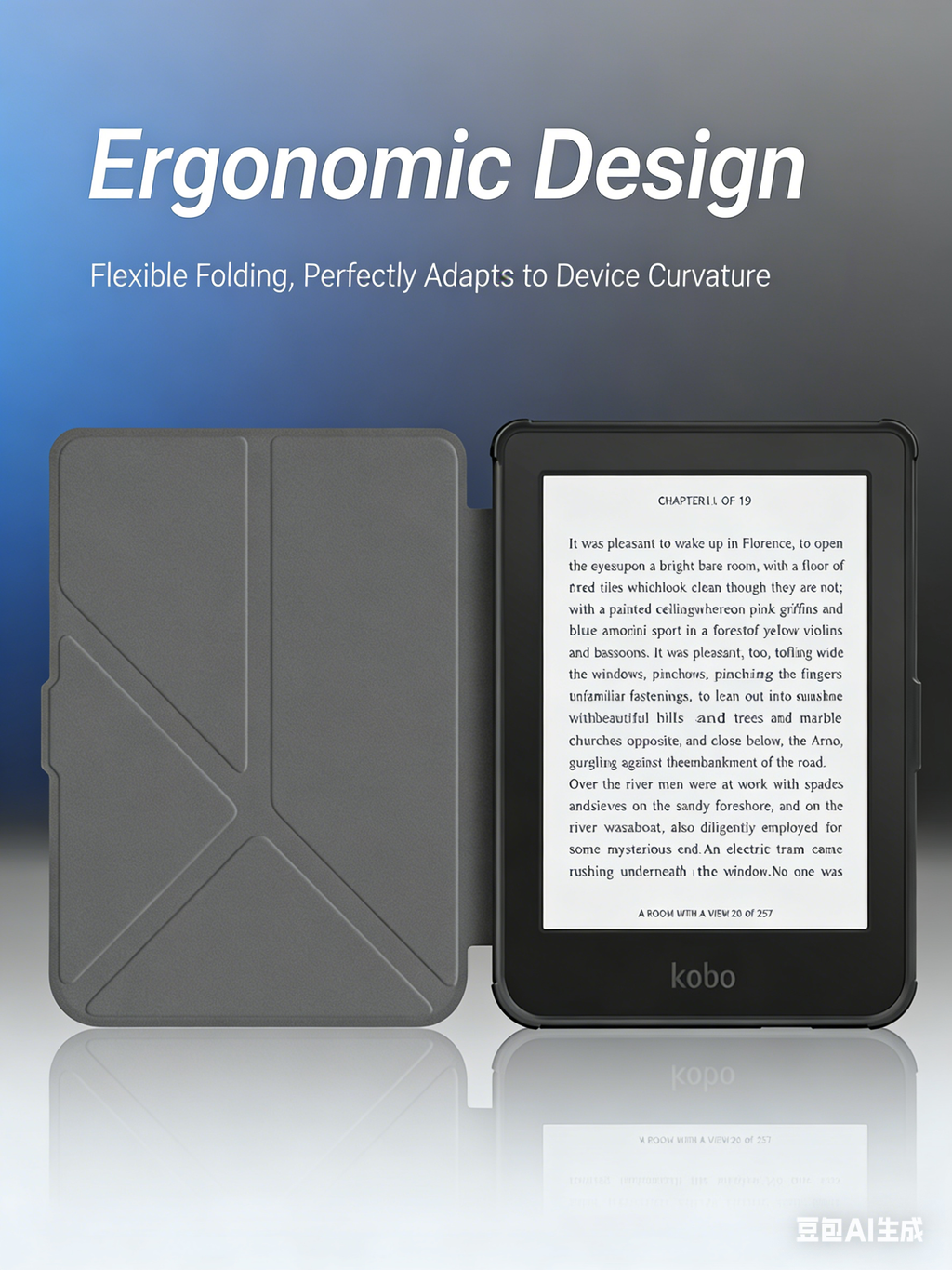 Multi-Angle Stand Case for Kobo Clara Color 2E BW 6" | Magnetic Auto Sleep/Wake Anti-Slip Protective Cover for 2022-2024 Kobo EReader