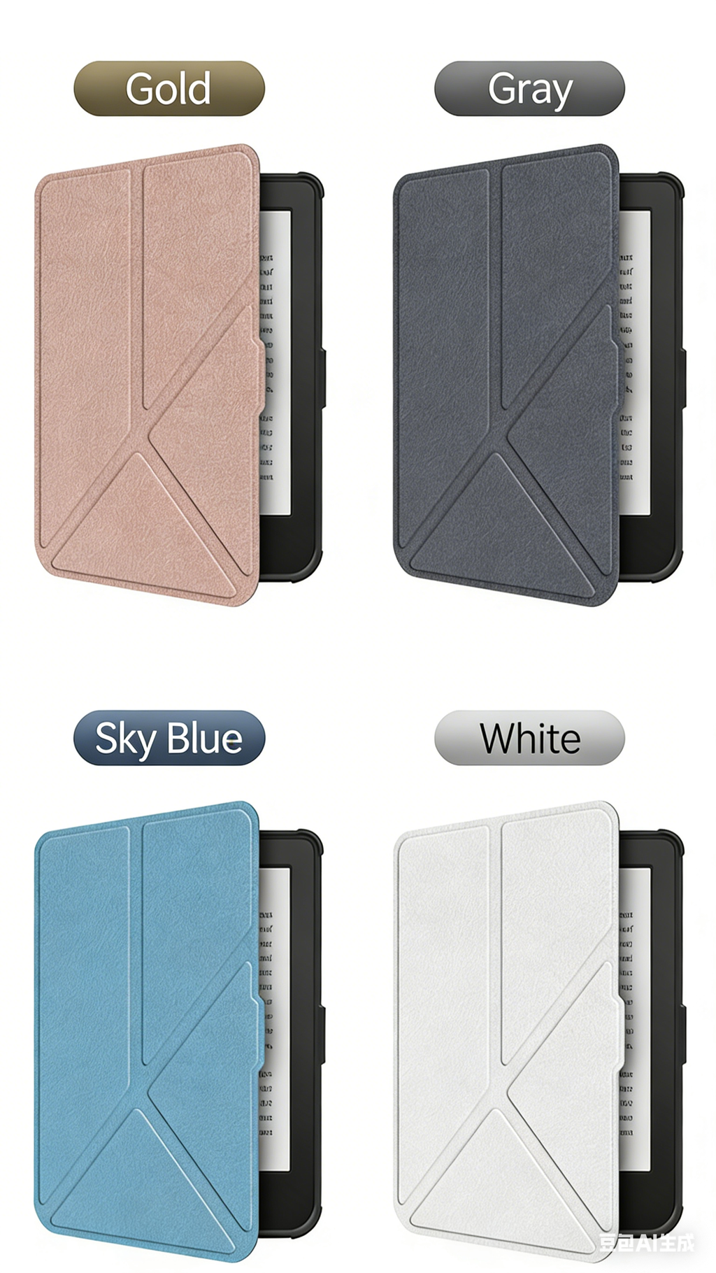 Multi-Angle Stand Case for Kobo Clara Color 2E BW 6" | Magnetic Auto Sleep/Wake Anti-Slip Protective Cover for 2022-2024 Kobo EReader