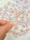 Cute Tiny Felt Stickers Japanese Style Custom DIY Decor for Phone & Crafts