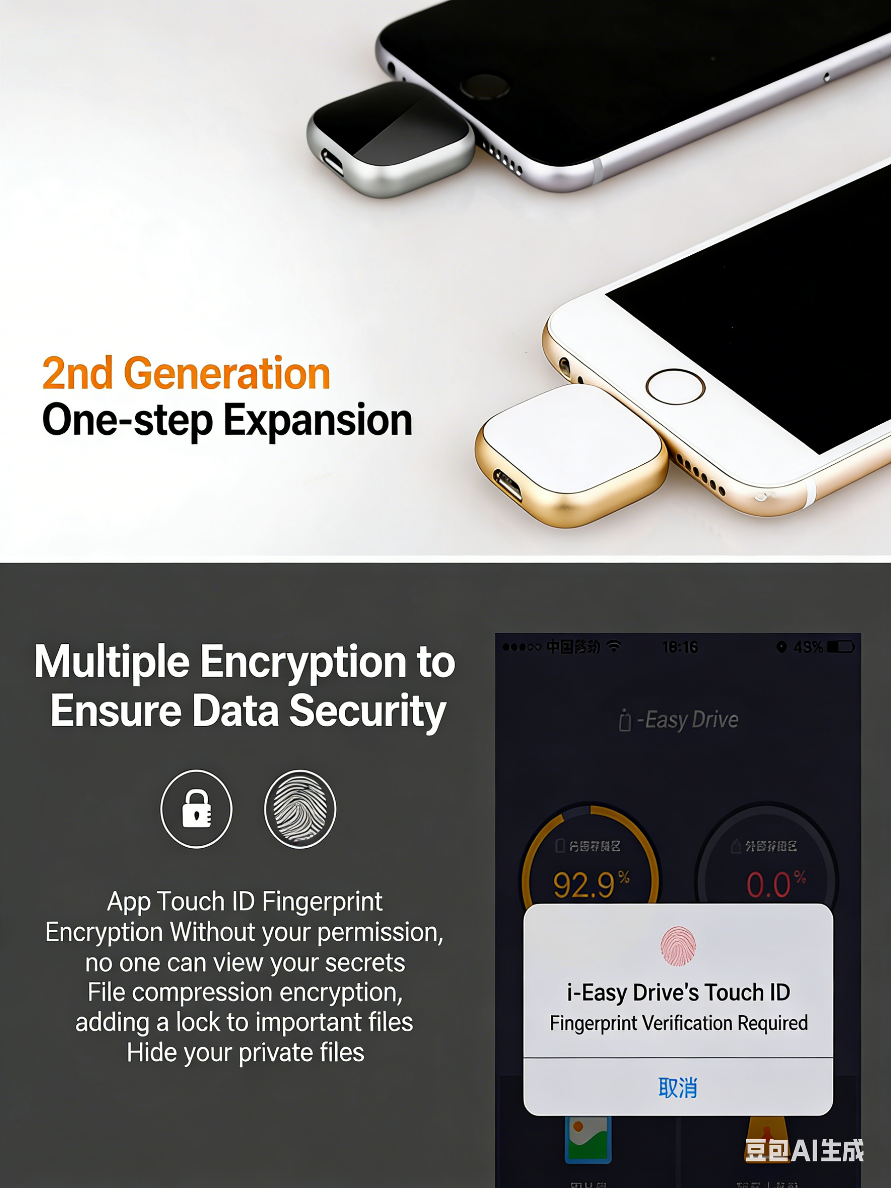 TYPE C USB Flash Drive OTG 4 IN 1 USB Stick 3.0 128GB Pen Drive 64GB 256GB Pendrive for iPhone 17 16 15 14 13 Memory Disk