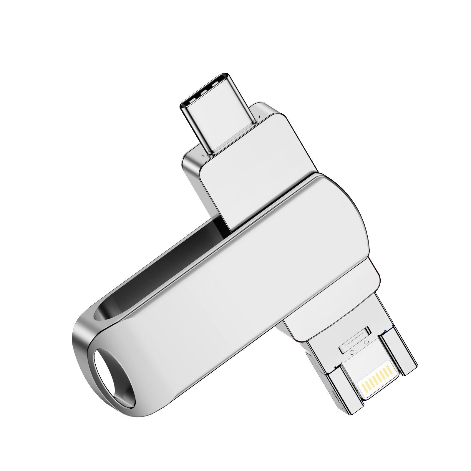 Y34C TYPE C USB Flash Drive OTG 4 IN 1 USB Stick 3.0 128GB Pen Drive 64GB 256GB 512GB Pendrive for iPhone 17 16 15 14 13 Memory Disk