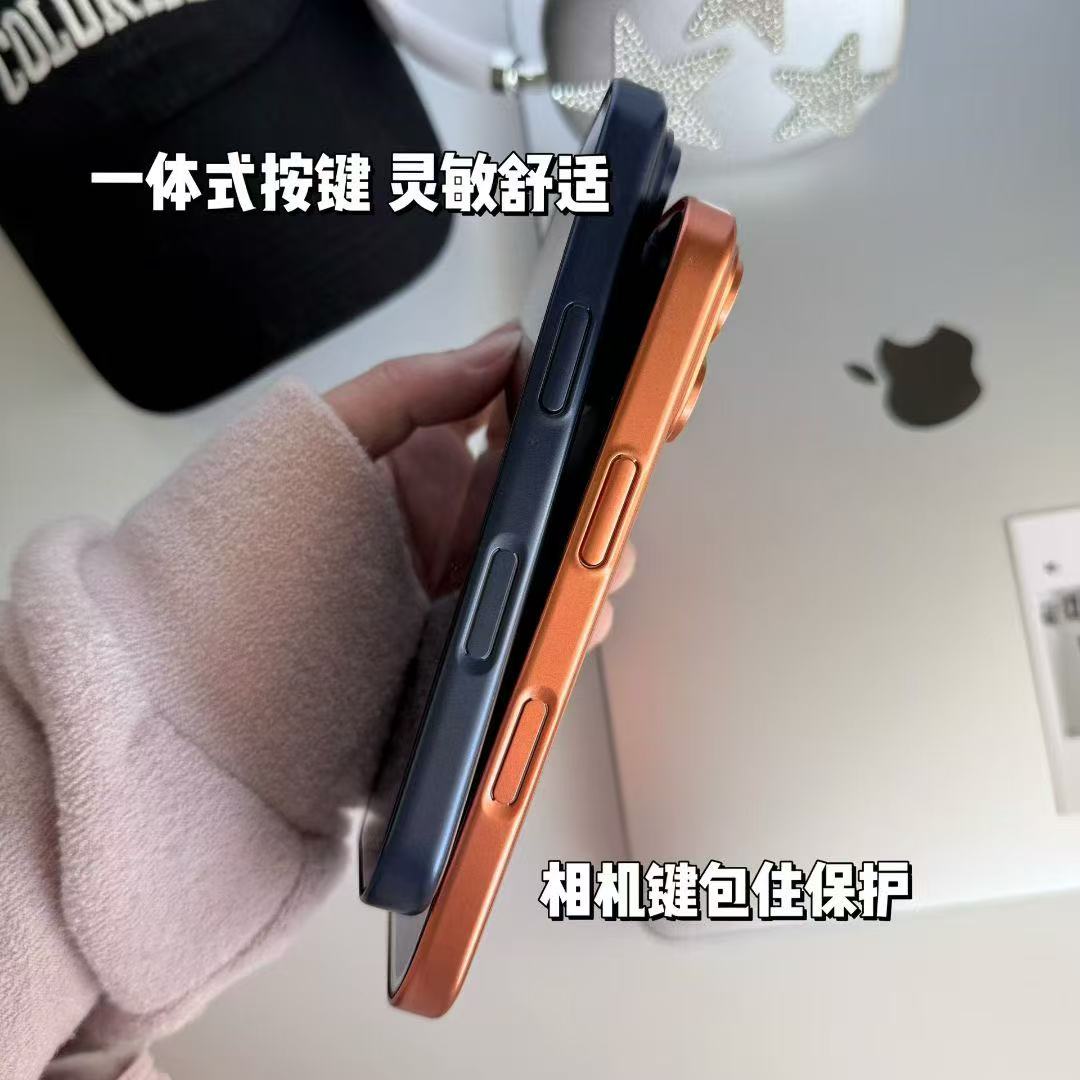 AG Matte Glass Back Panel Magnetic Phone Case for iPhone 17 16 15 14 13 Pro Max 17 Air With Lens Film Protective Cover