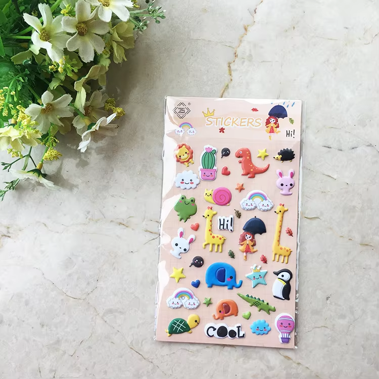 Cartoon 3D Foam Puffy Stickers Self Adhesive Decals