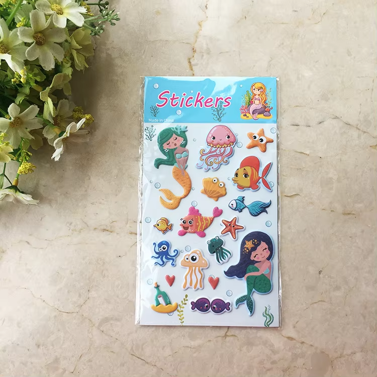 Cartoon 3D Foam Puffy Stickers Self Adhesive Decals