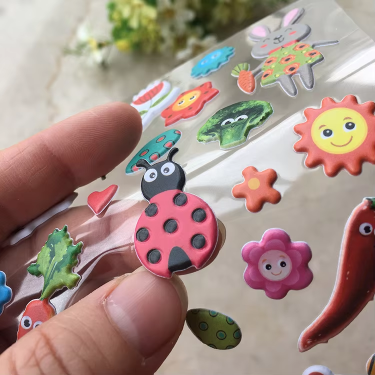 Cartoon 3D Foam Puffy Stickers Self Adhesive Decals