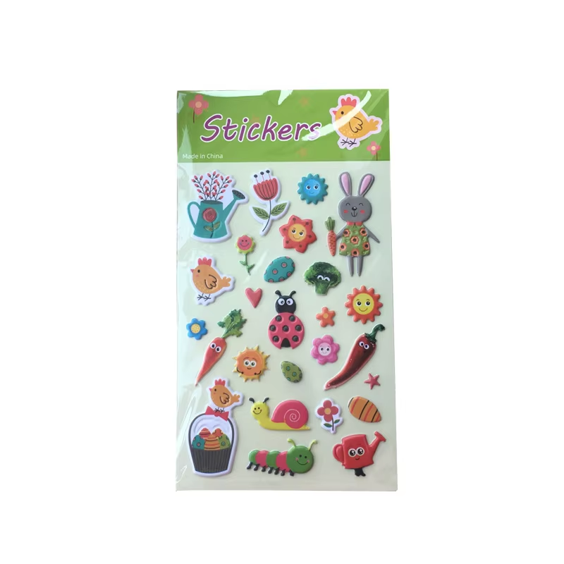 Cartoon 3D Foam Puffy Stickers Self Adhesive Decals