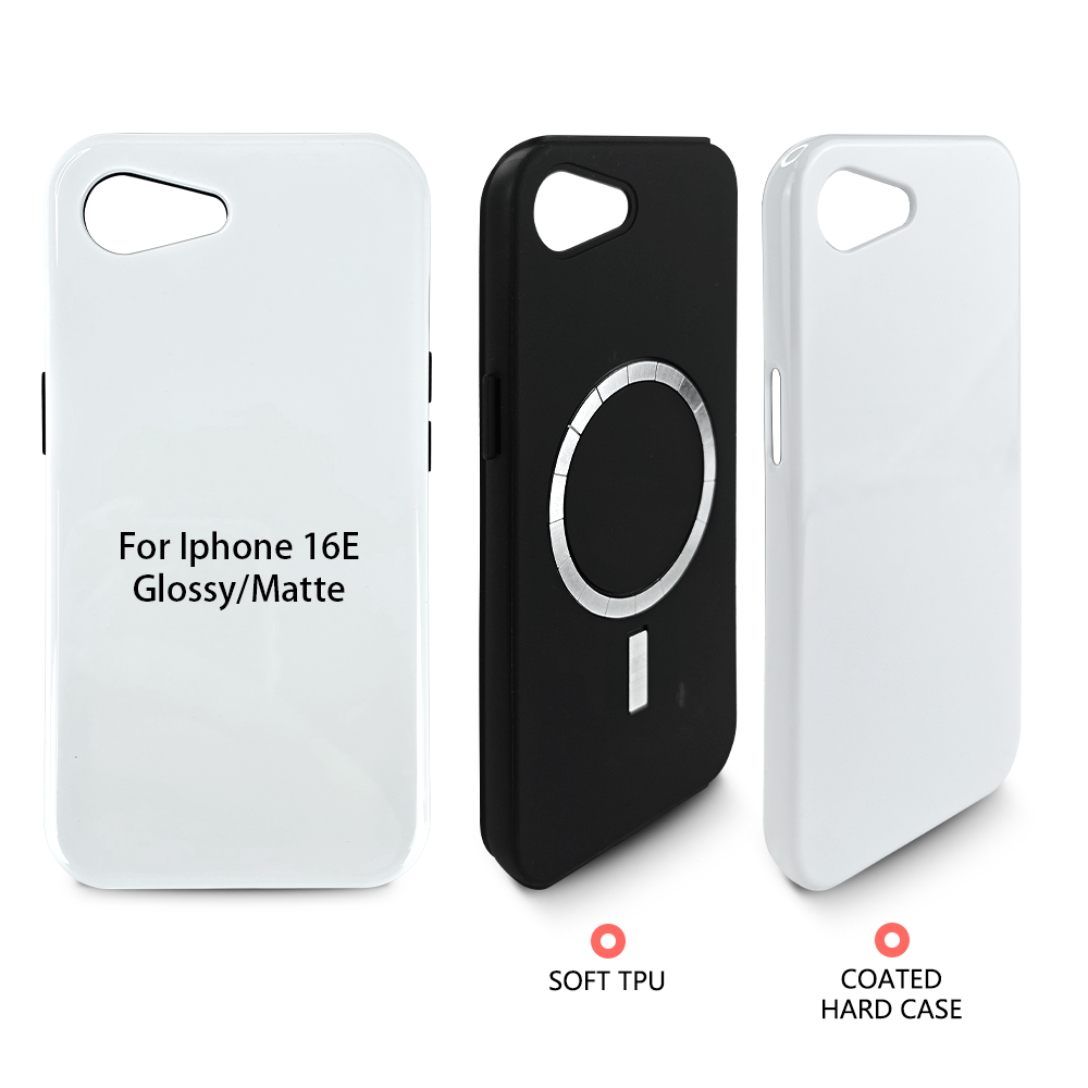 DIY Matte Glossy 3D Full Wrapped 2 in 1 Film Sublimation Heat Transfer Magsafe Phone Case For iPhone 17 16 15 14 13 Pro Max Cover
