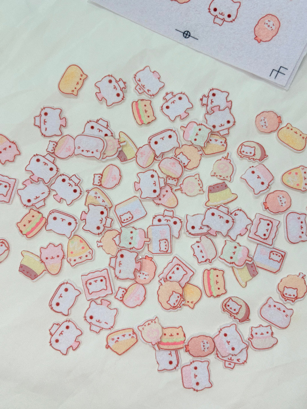 Cute Tiny Felt Stickers Japanese Style Custom DIY Decor for Phone & Crafts