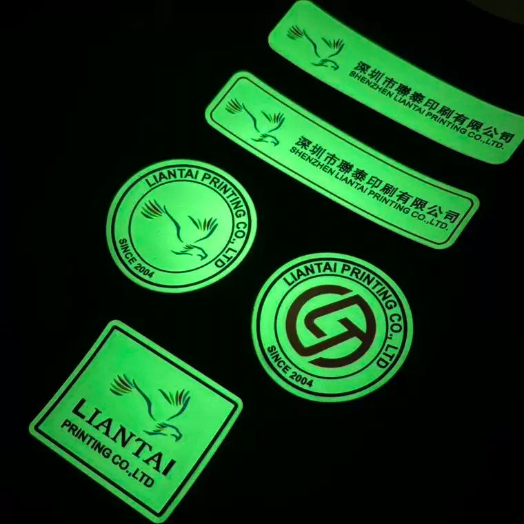 Custom Luminous Fluorescent Patches for Night Riders, Clothing Logo Fluorescent Labels