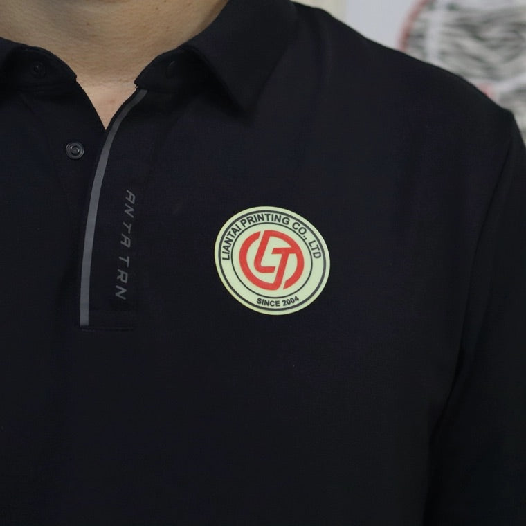 Custom Luminous Fluorescent Patches for Night Riders, Clothing Logo Fluorescent Labels