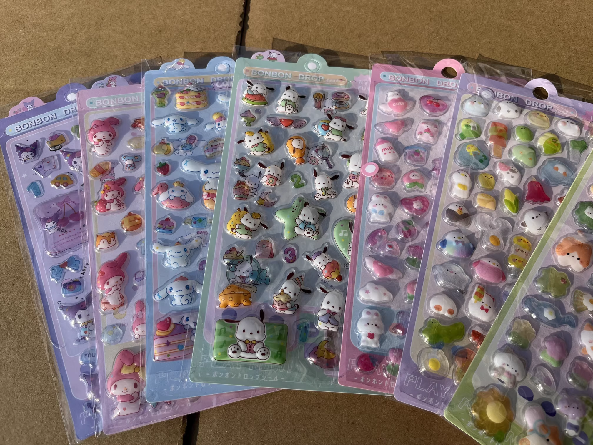 3D Cartoon Shake Gel Stickers Phone Decorative Stickers