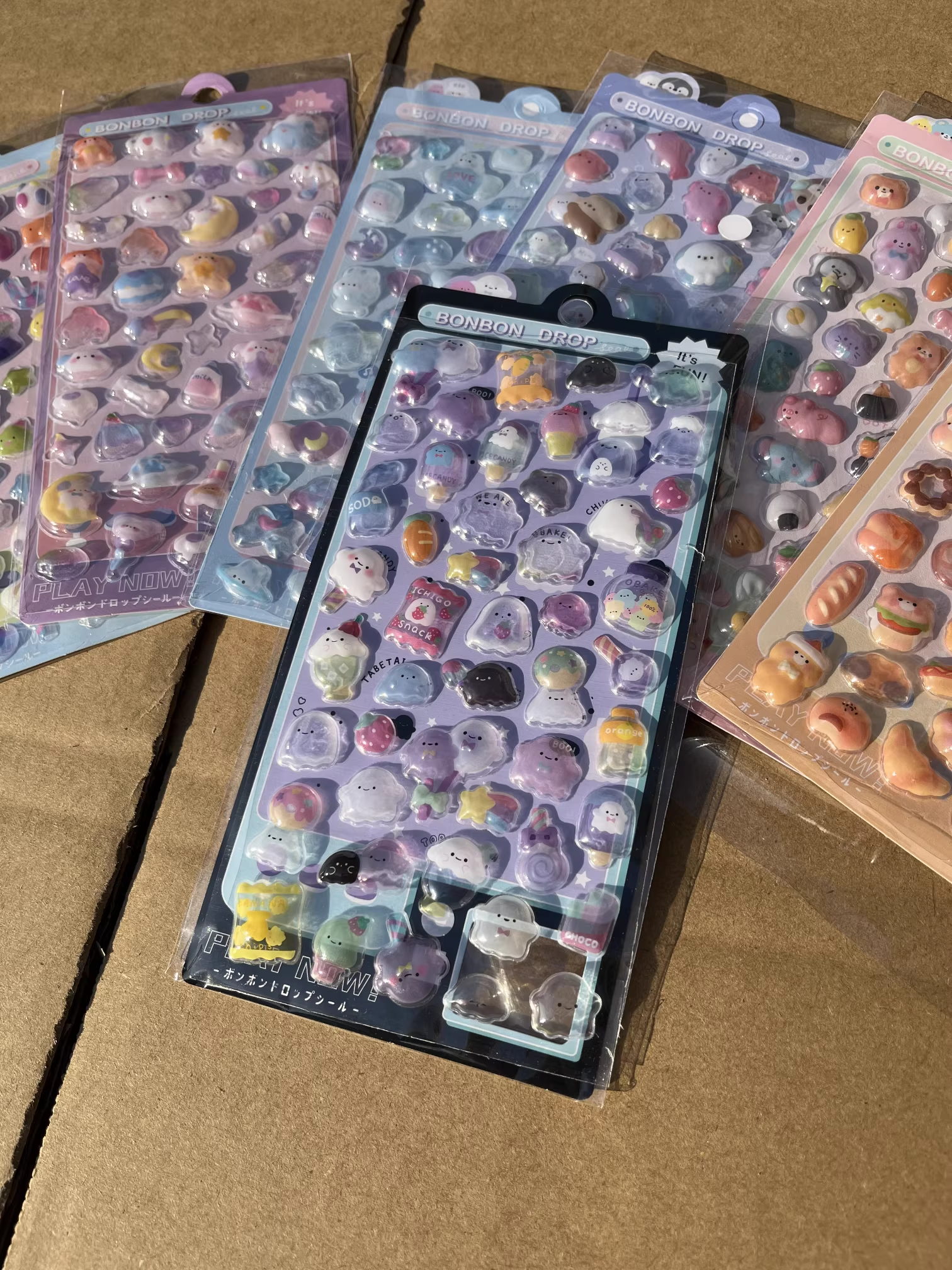 3D Cartoon Shake Gel Stickers Phone Decorative Stickers