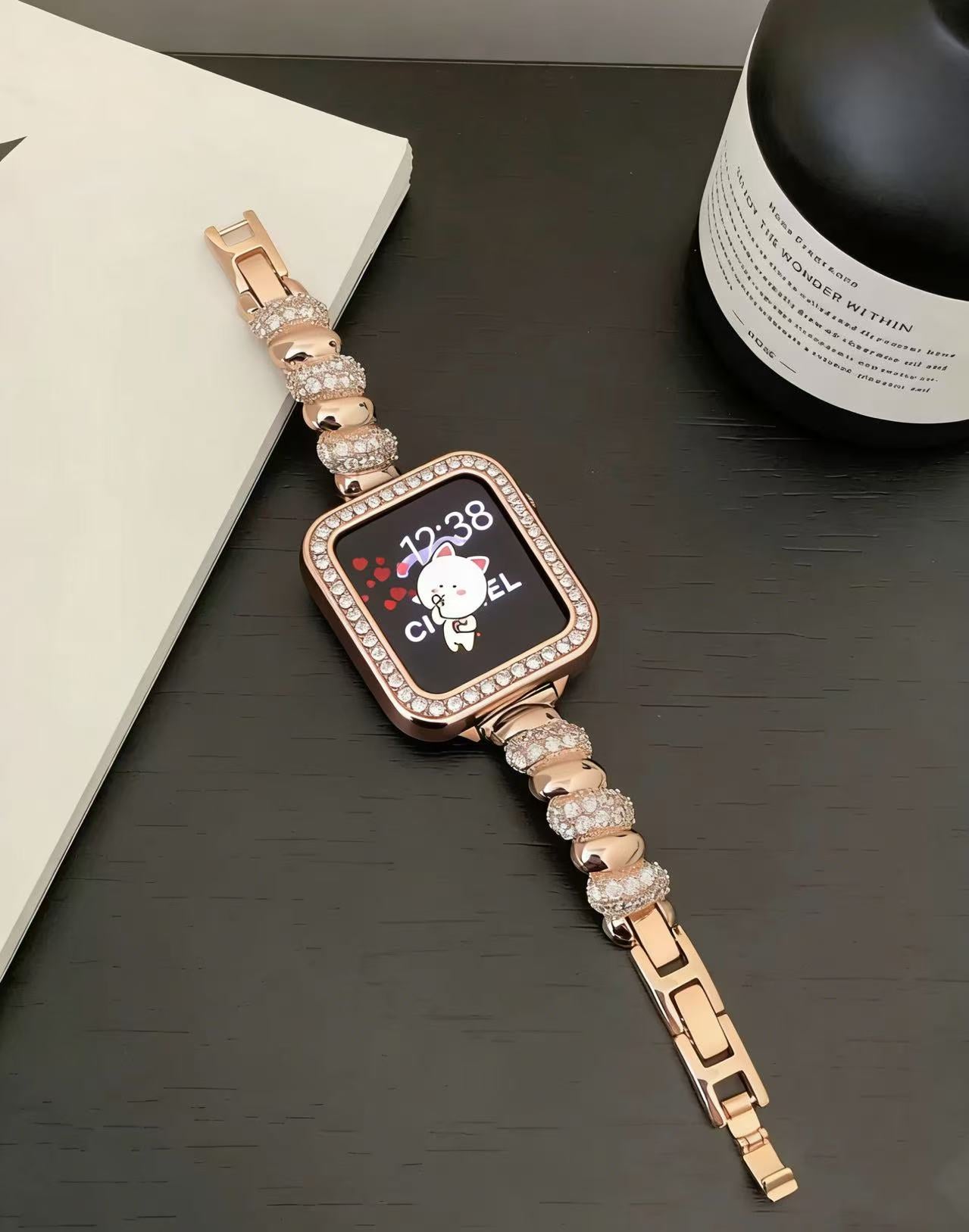 Luxury Strap for Apple Watch Series 11 10 9 8 7 6 SE 5 4 UItra 3 iWatch 49/46/45/44/42/41/40/38mm Fashion Jewelry Bracelet Band