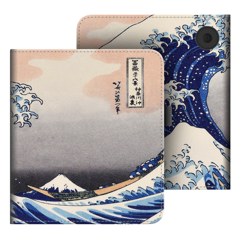 Handheld Stand E-Book Leather Case for Kobo clara colour /Kobo clara BW/2E 6 inch Smart Cover