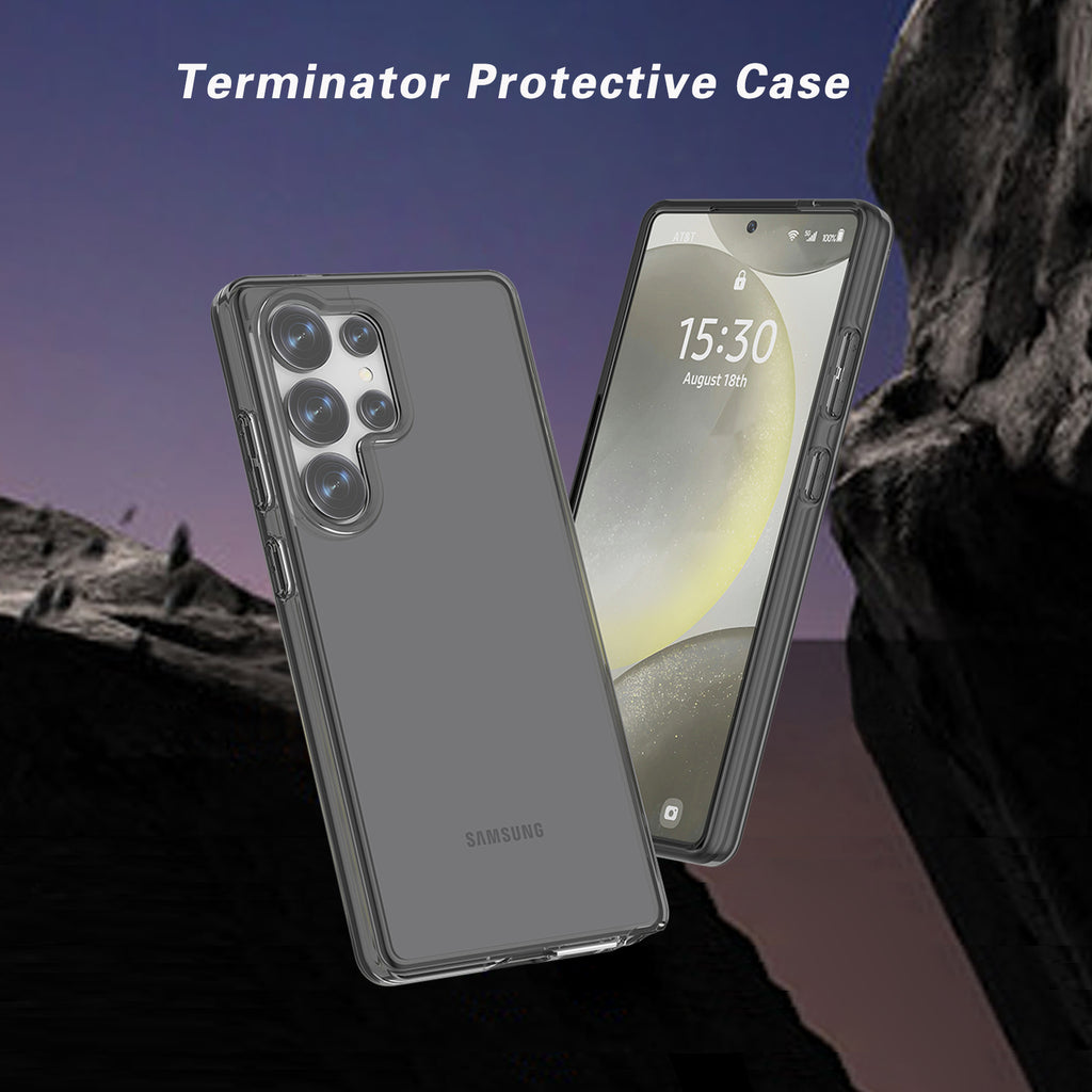 Glitter Transparent Anti-drop Protective Hard PC Soft Tpu Phone case for Samsung S25 S24 S23 S22