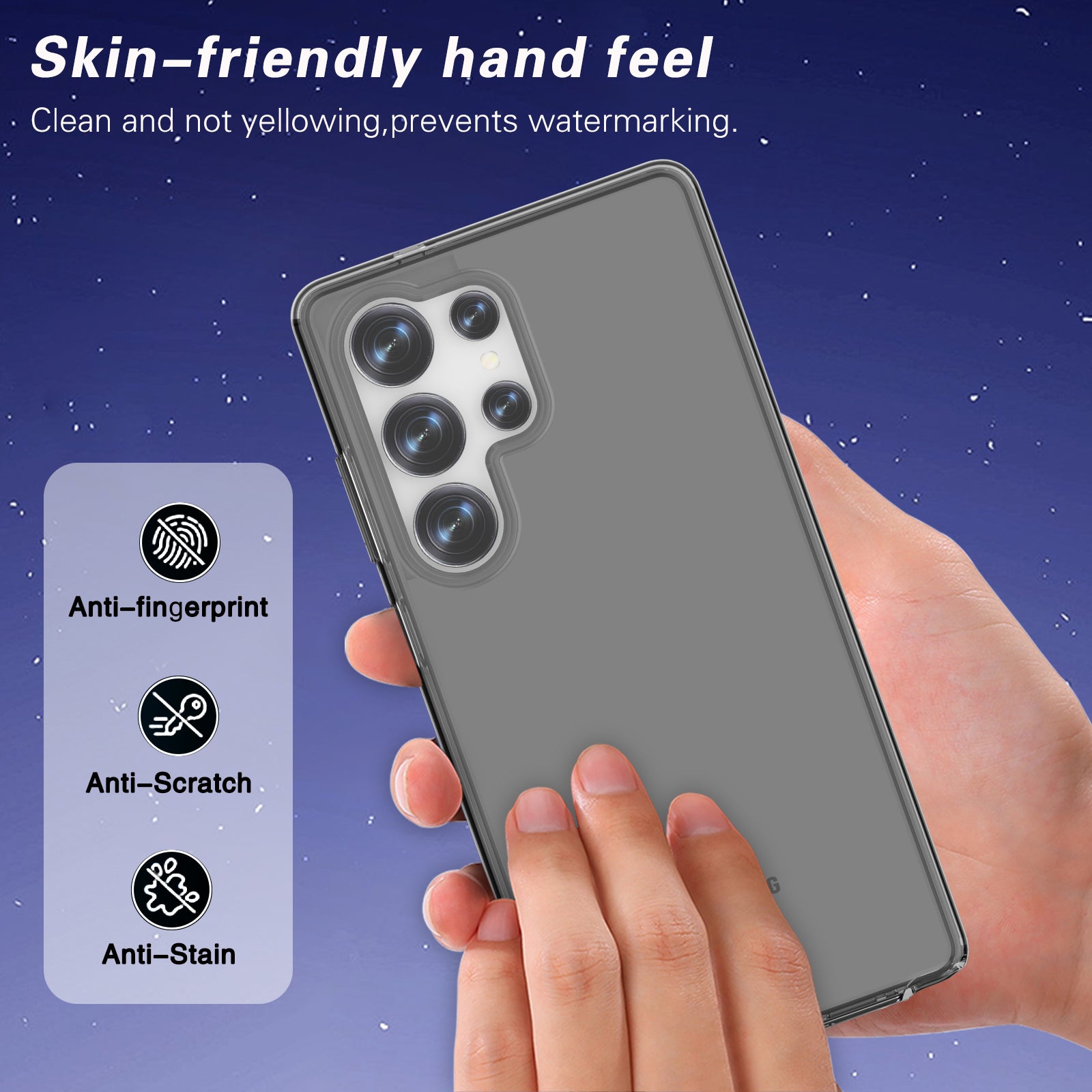 Glitter Transparent Anti-drop Protective Hard PC Soft Tpu Phone case for Samsung S25 S24 S23 S22