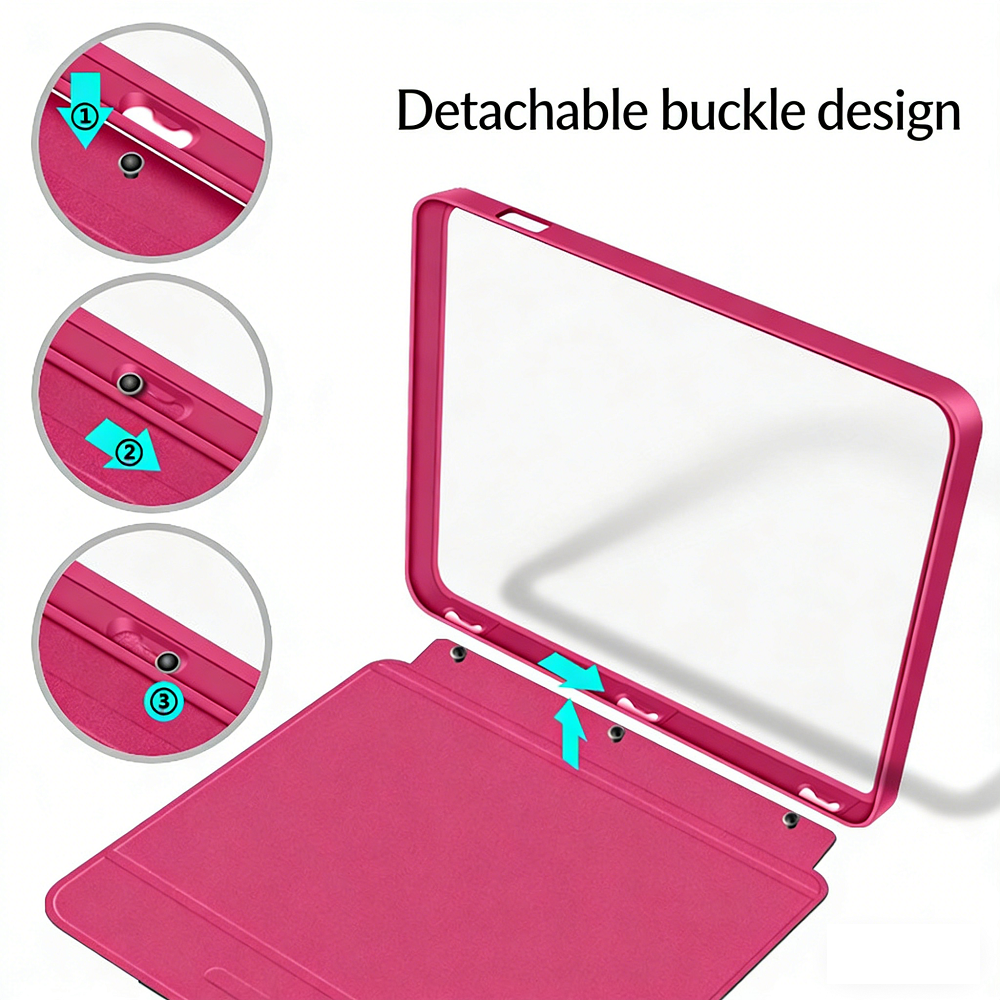 2-Pieces Detachable Protective Case Cover for 7-inch Kobo Libra Color / Libra 2 and Tolino Vision 6 eReaders"