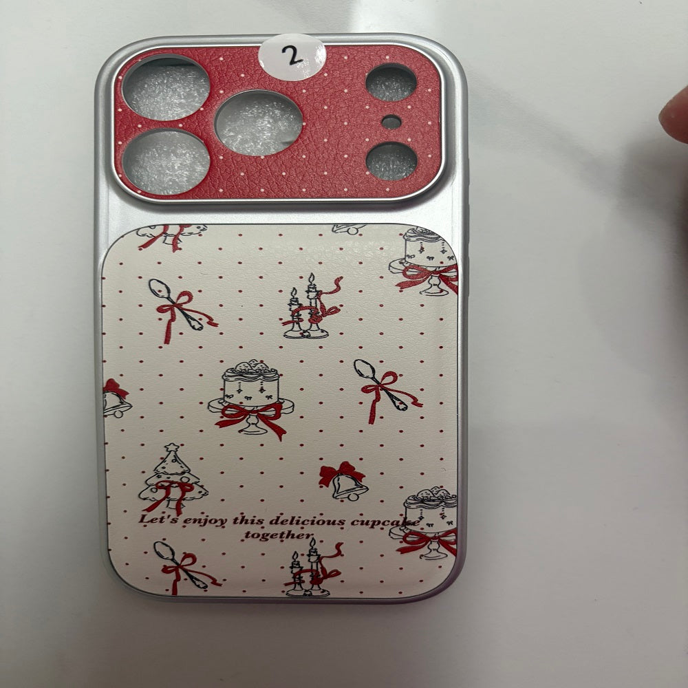 Cute Lambskin Cartoon Phone Case Anti-Scratch Soft Texture Mobile Back Cover For iPhone 17 Pro Max Fashion Print Protective Shell