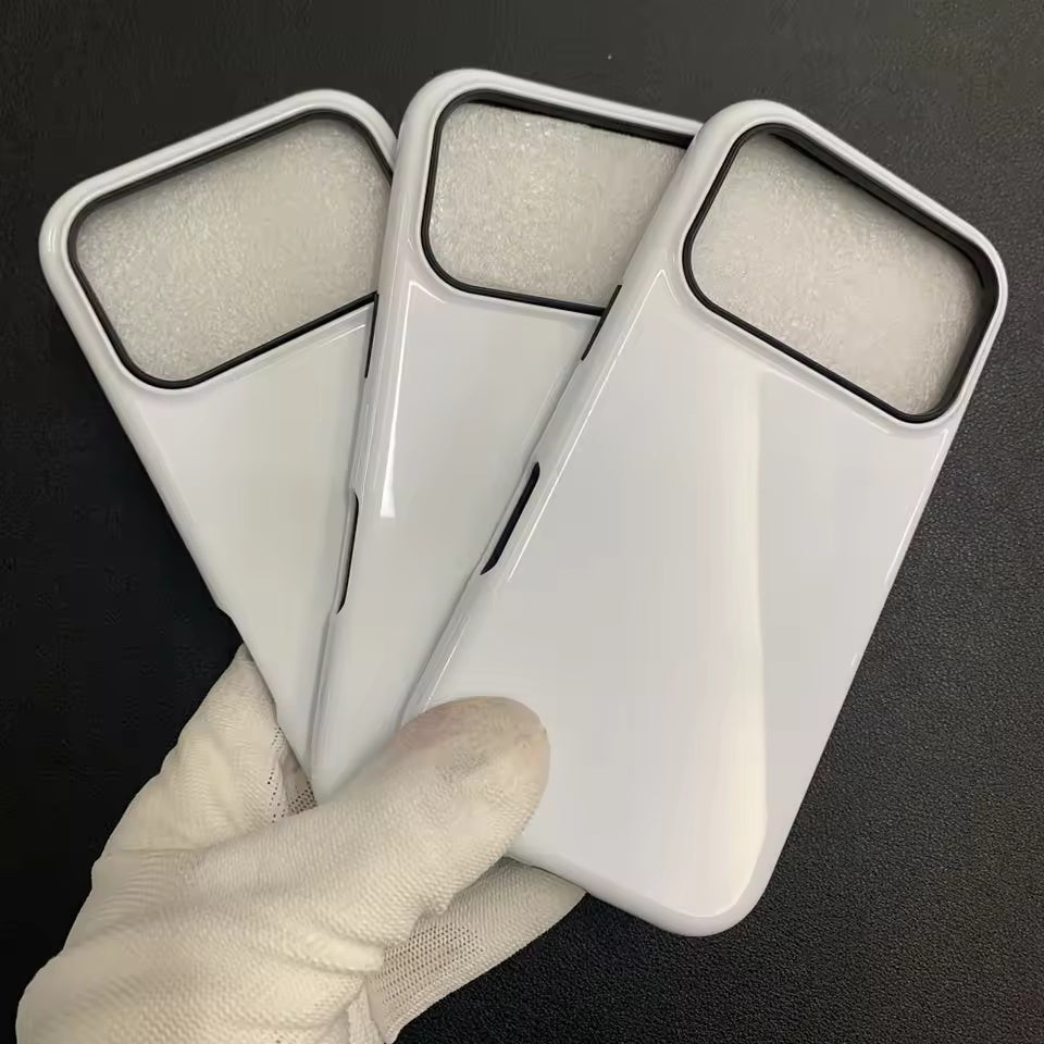DIY Matte Glossy 3D Full Wrapped 2 in 1 Film Sublimation Heat Transfer Phone Case For iPhone 17 16 15 14 13 Pro Max Plus Glossy Covers