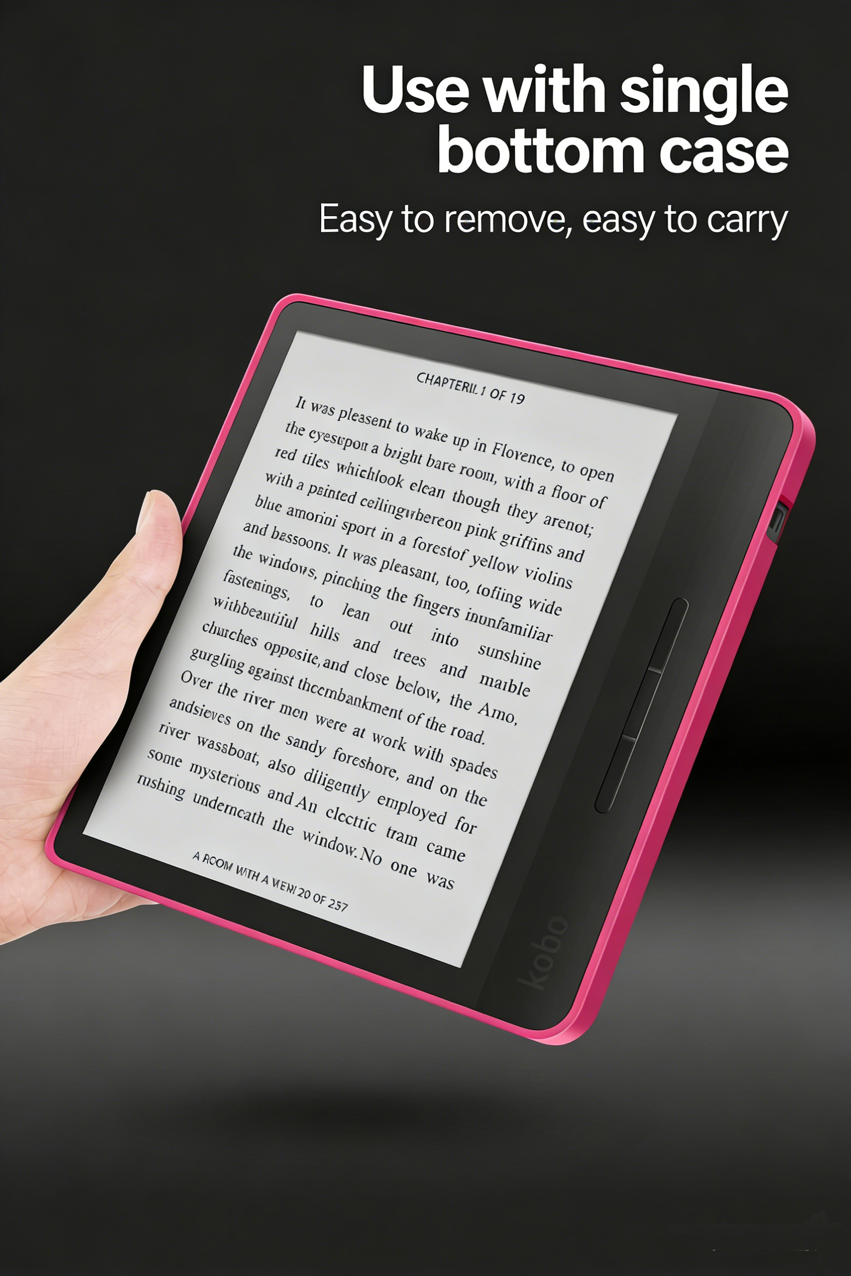 2-Pieces Detachable Protective Case Cover for 7-inch Kobo Libra Color / Libra 2 and Tolino Vision 6 eReaders"