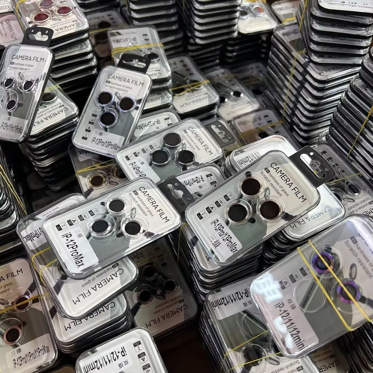 3D Diamond Glitter Screen Tempered Glass Camera Lens Protector for iPhone 17 Pro Max