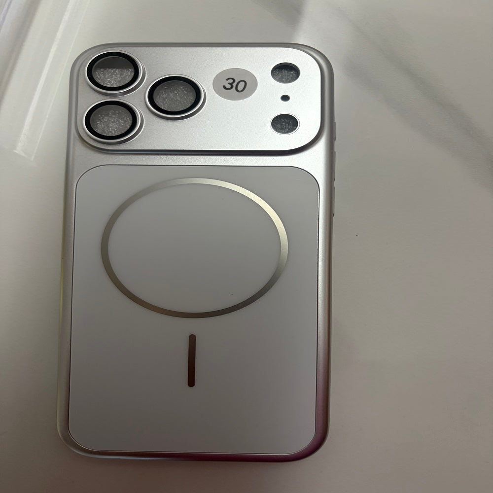 AG Matte Glass Back Panel Magnetic Phone Case for iPhone 17 16 15 14 13 Pro Max 17 Air With Lens Film Protective Cover