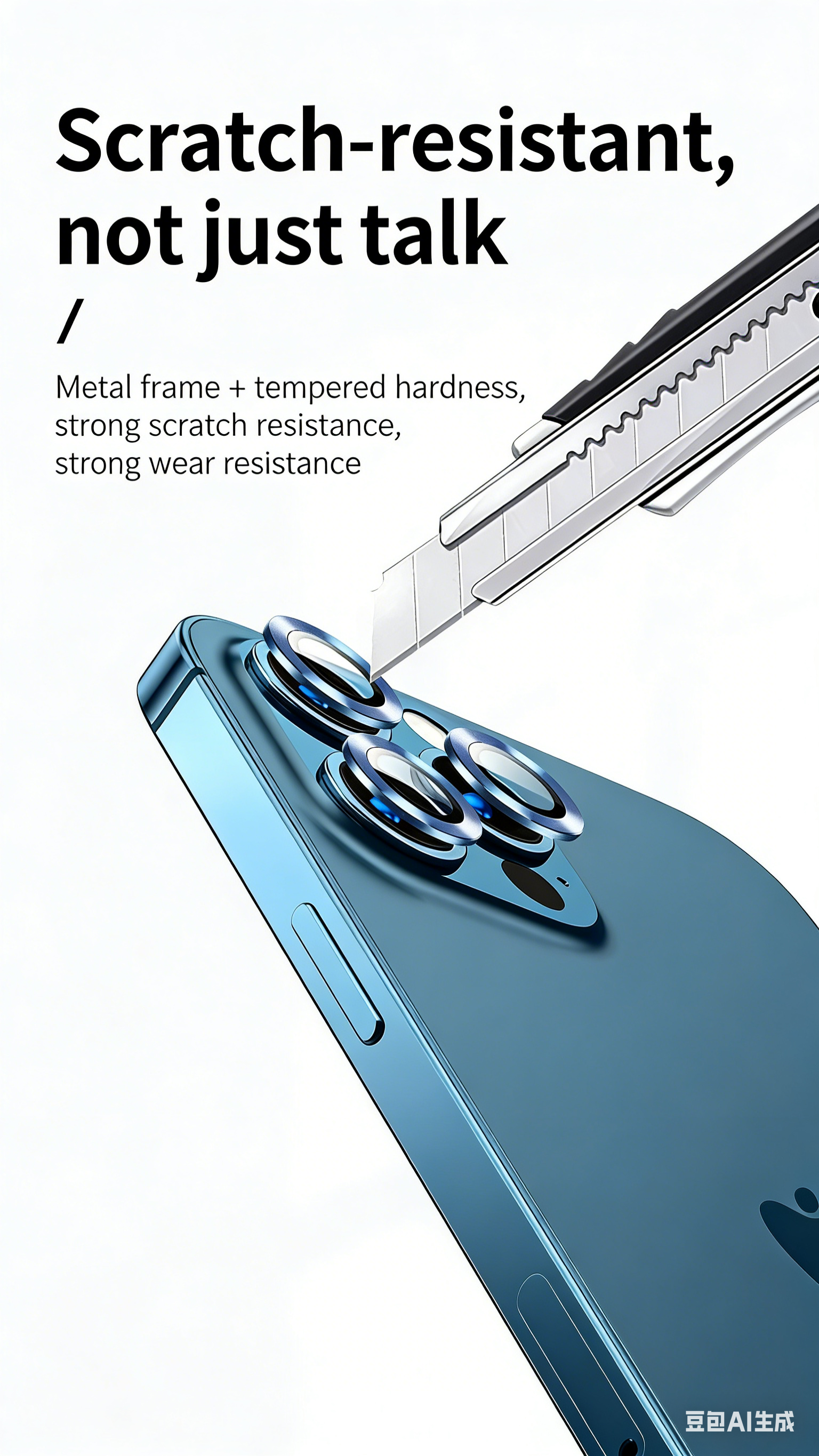 3D Diamond Glitter Screen Tempered Glass Camera Lens Protector for iPhone 17 Pro Max