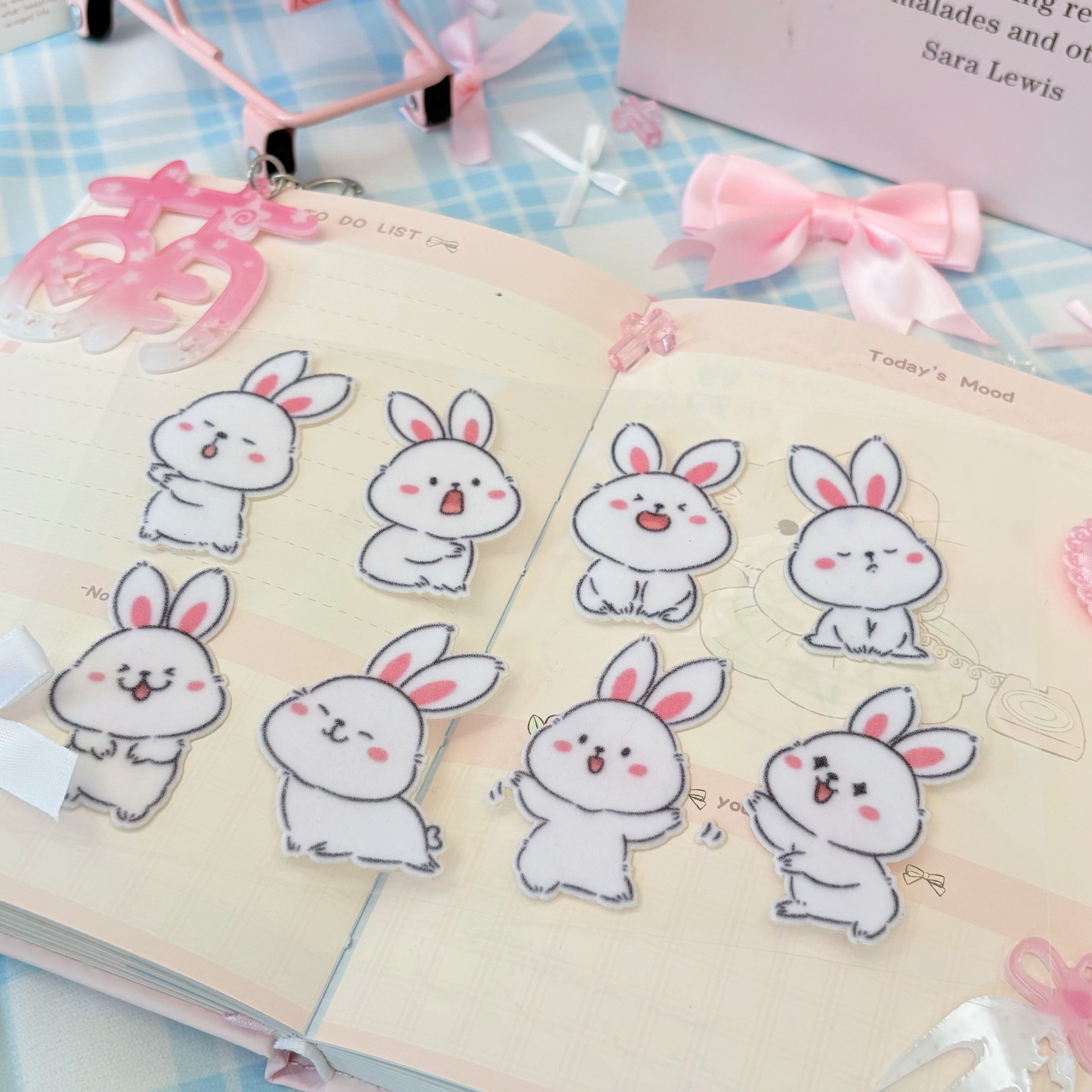 Lovely Cartoon Small Animals Plush Stickers, Soft Touch Creative Stickers, Exclusive Customization