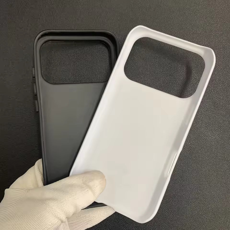 DIY Matte Glossy 3D Full Wrapped 2 in 1 Film Sublimation Heat Transfer Phone Case For iPhone 17 16 15 14 13 Pro Max Plus Glossy Covers