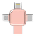 Y65 TYPE C USB Flash Drive OTG 4 IN 1 USB Stick 3.0 128GB Pen Drive 64GB 256GB Pendrive for iPhone 17 16 15 14 13 Memory Disk