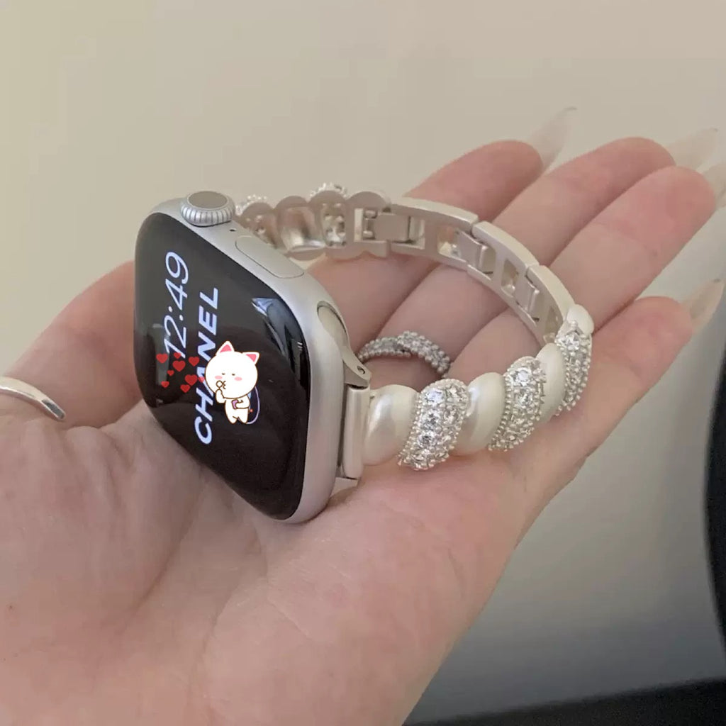 Luxury Strap for Apple Watch Series 11 10 9 8 7 6 SE 5 4 UItra 3 iWatch 49/46/45/44/42/41/40/38mm Fashion Jewelry Bracelet Band