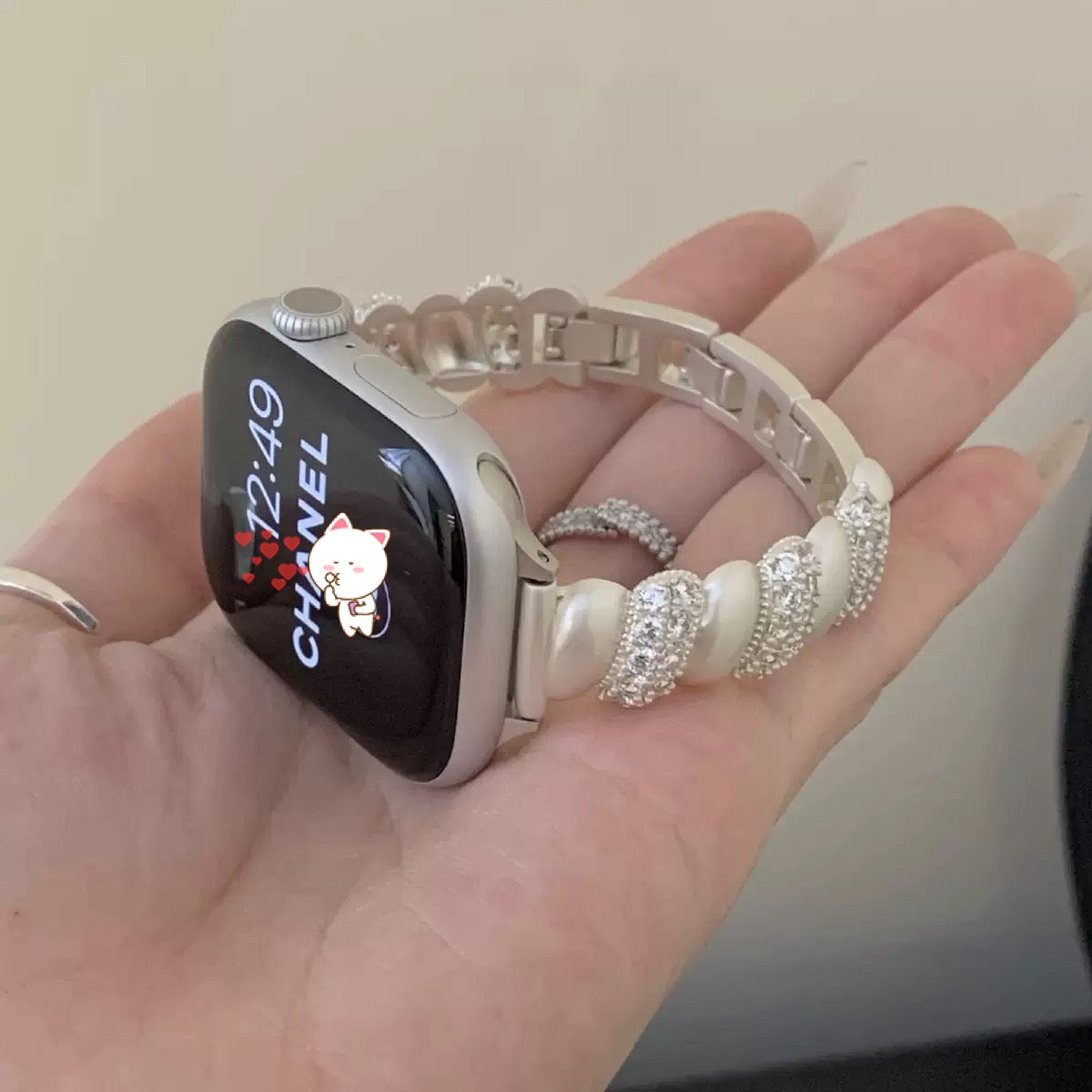 Luxury Strap for Apple Watch Series 11 10 9 8 7 6 SE 5 4 UItra 3 iWatch 49/46/45/44/42/41/40/38mm Fashion Jewelry Bracelet Band