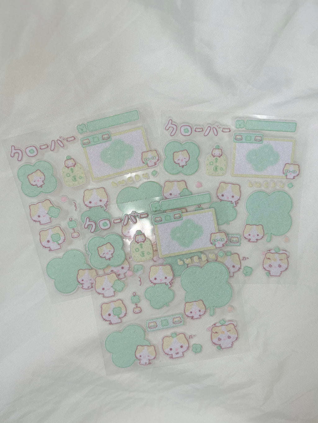 Cute Japanese Style Cat Plush Felt Stickers DIY Scrapbooking Decorative Stickers Customizable