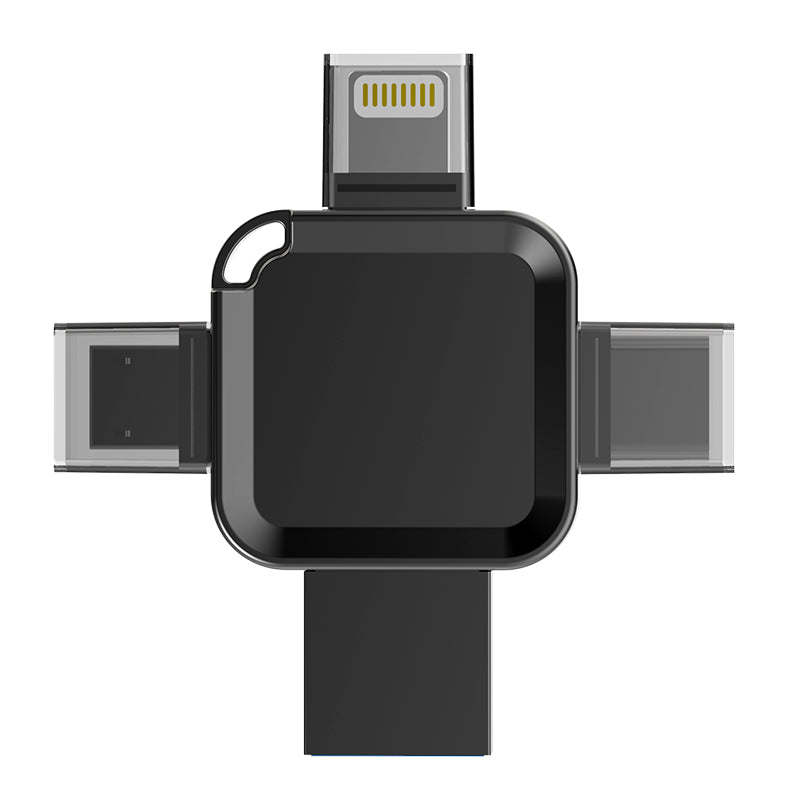 Y65 TYPE C USB Flash Drive OTG 4 IN 1 USB Stick 3.0 128GB Pen Drive 64GB 256GB Pendrive for iPhone 17 16 15 14 13 Memory Disk