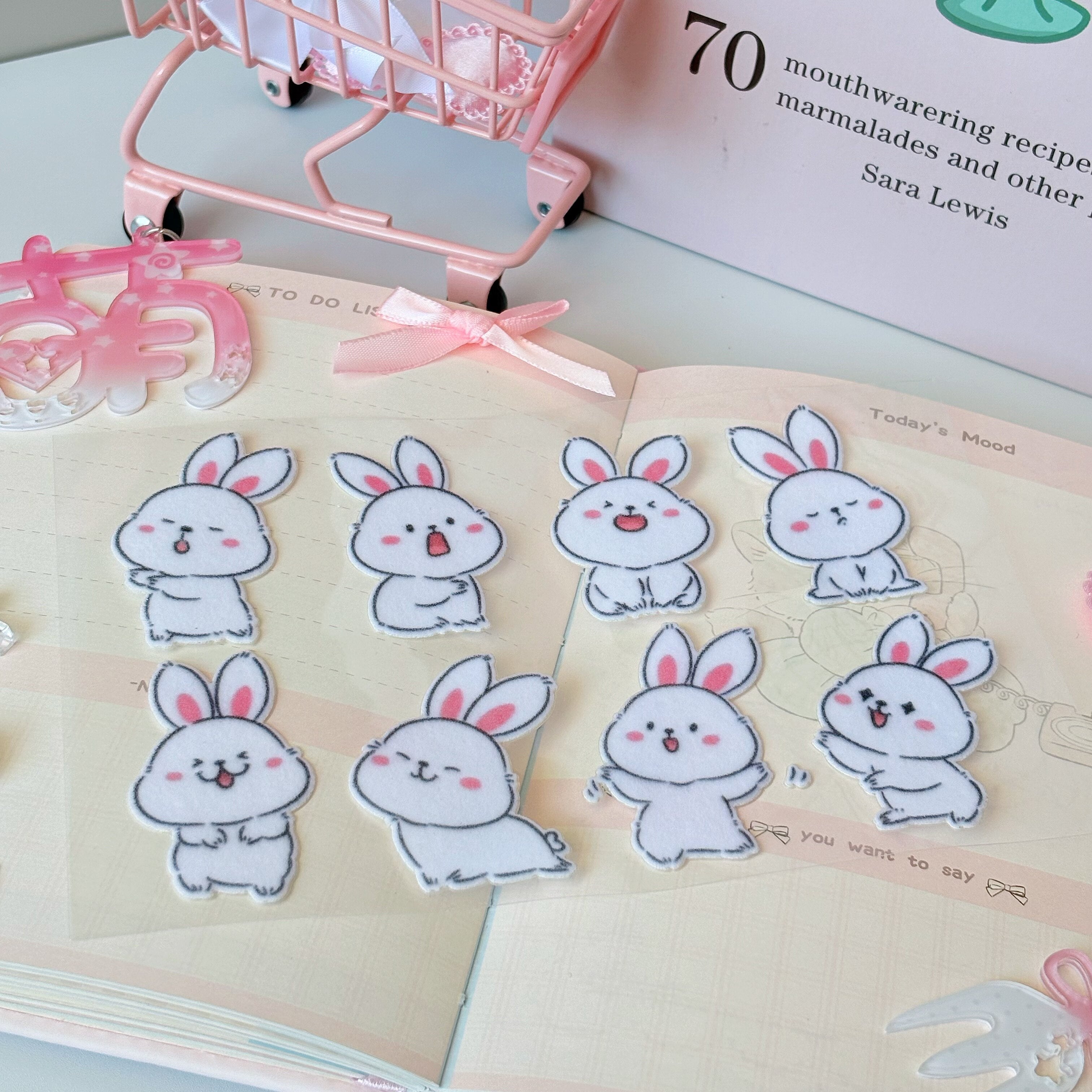 Lovely Cartoon Small Animals Plush Stickers, Soft Touch Creative Stickers, Exclusive Customization