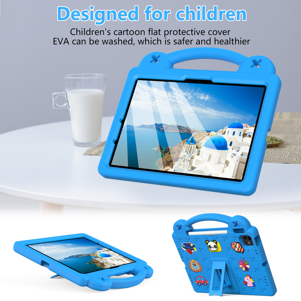 Kids EVA Anti-Fall Proof Cute Bear Tablet Case For iPad 9 Air 10.2 10.5 11 10.9 10 2022 Pro 9.7 12.9 Inch Armor Stand Tablet Case