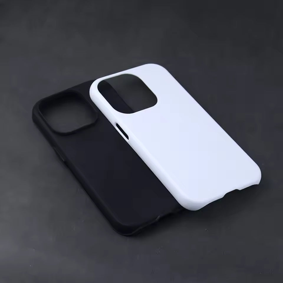 DIY Matte Glossy 3D Full Wrapped 2 in 1 Film Sublimation Heat Transfer Phone Case For iPhone 17 16 15 14 13 Pro Max Plus Glossy Covers