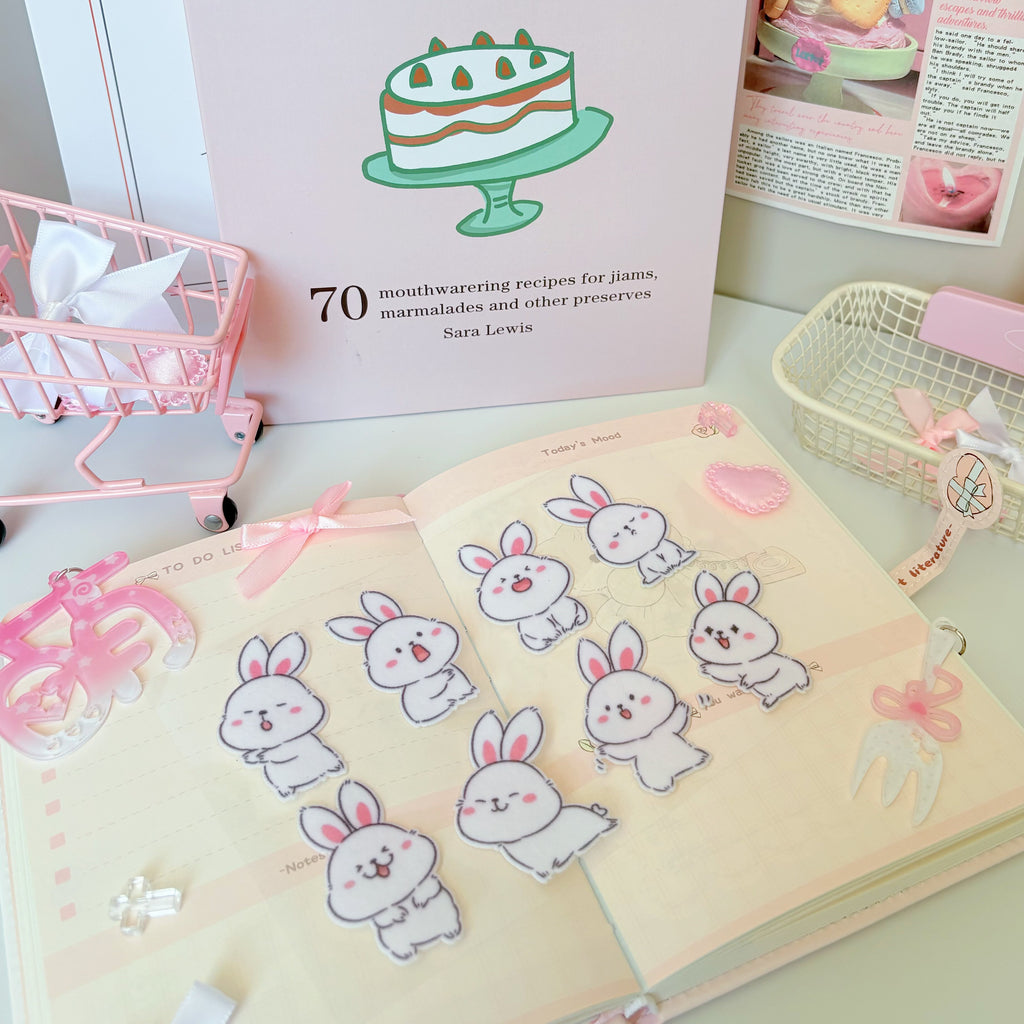 Lovely Cartoon Small Animals Plush Stickers, Soft Touch Creative Stickers, Exclusive Customization