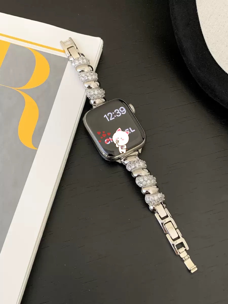 Luxury Strap for Apple Watch Series 11 10 9 8 7 6 SE 5 4 UItra 3 iWatch 49/46/45/44/42/41/40/38mm Fashion Jewelry Bracelet Band