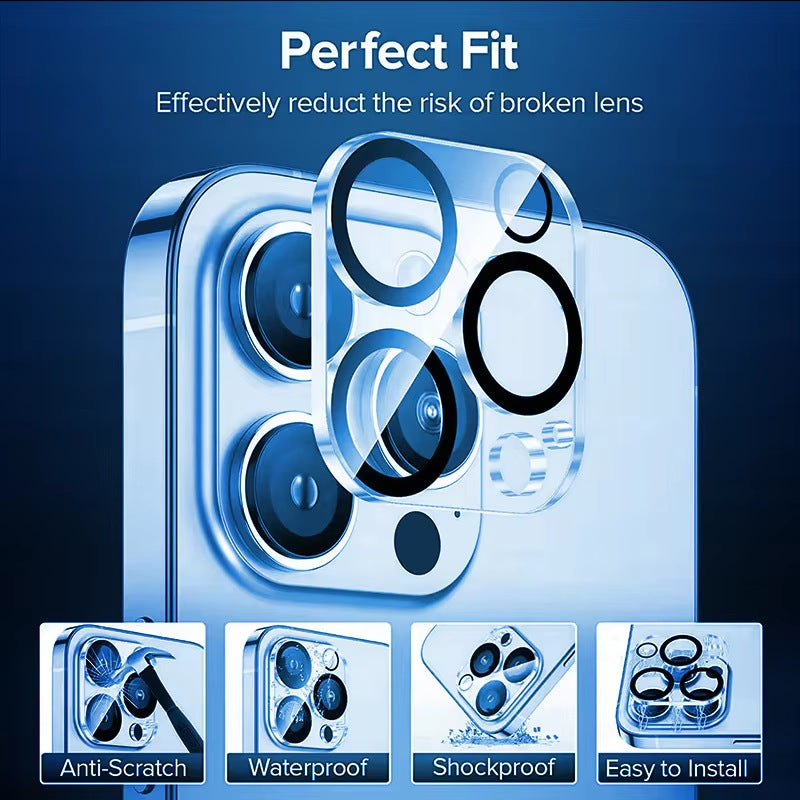 3D HD Clear Anti-scratch Tempered Glass Camera Lens Screen Protector